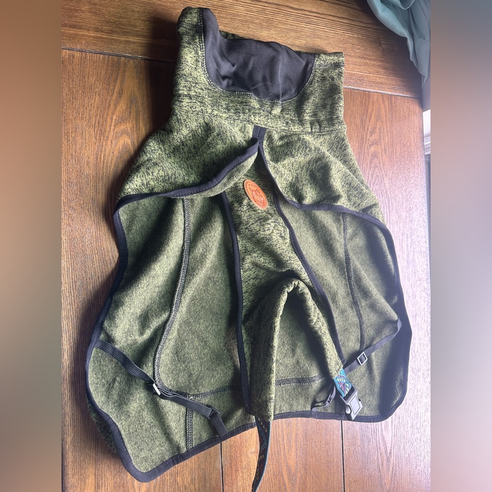 Olive Fleece Dog Jacket